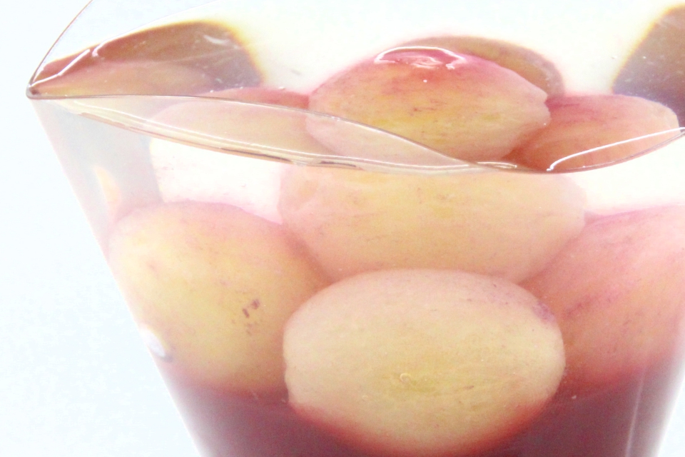 カシスオレンジとぶどうの生ゼリー